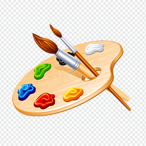 Palette Artist Painting Png Image