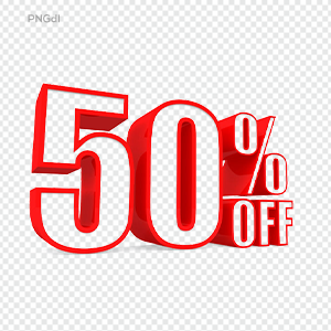 50% Discount Png Image
