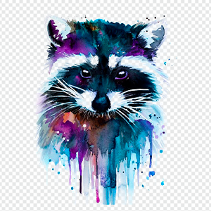 Watercolor Fox Painting