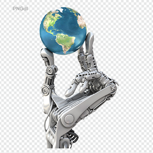 Robot Globe Png Image
