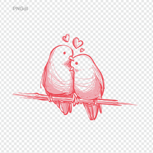 Valentines Bird Png Image