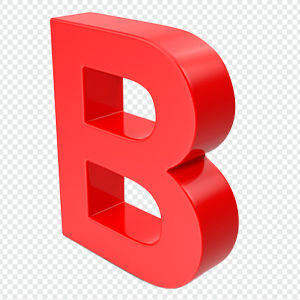 B letter PNG Transparent free download
