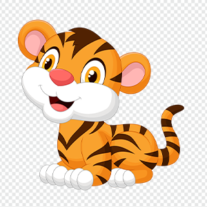 Tiger cartoon png image