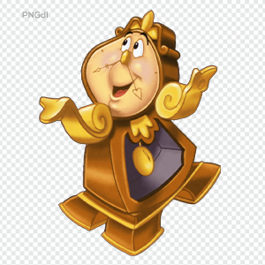 Beauty and the beast clock png