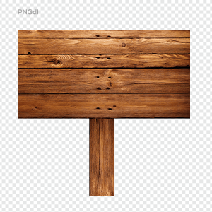 Wooden sign board png