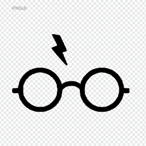 Harry potter glasses sv png